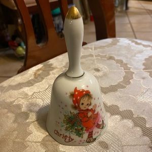 Vintage Porcelain Bell “Christy” Hand Painted